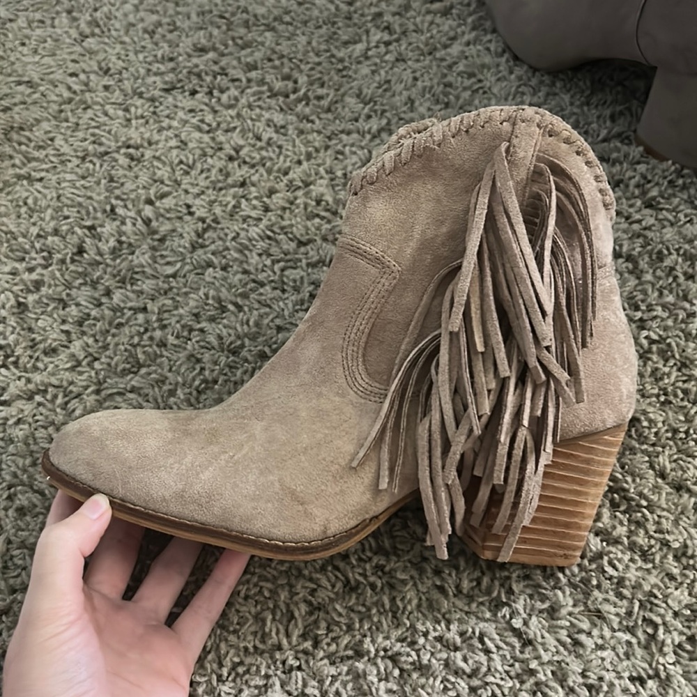 Healed Fringe Booties